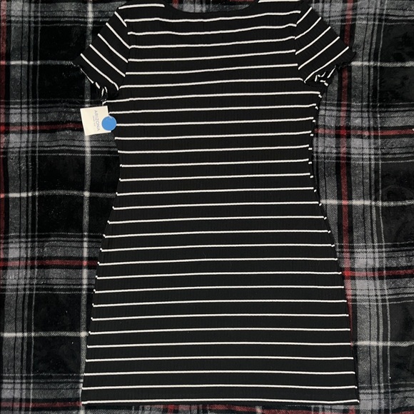 Arizona Jean Company Black and White Striped Mini Dress - Picture 6 of 9